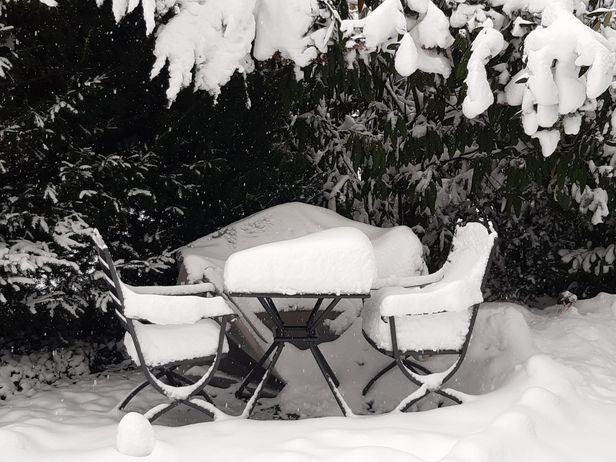 Schnee auf Gartenmöbeln (JPG)