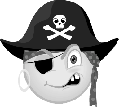 Das Bild zeigt einen Piraten